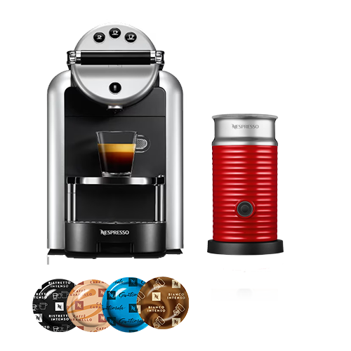 Bundle Professionnel : Machine Zenius + Aeroccino + 200 capsules professionnelles