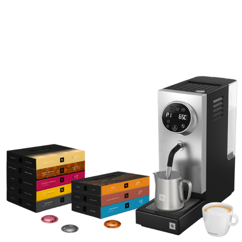 Professional Coffee 10 Box Best Sellers + Steamer Pro Assortment