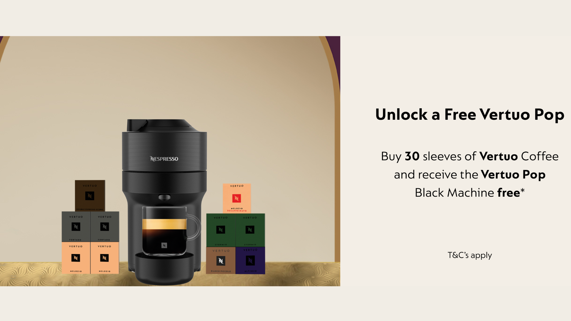 Unlock a Free Vertuo Pop