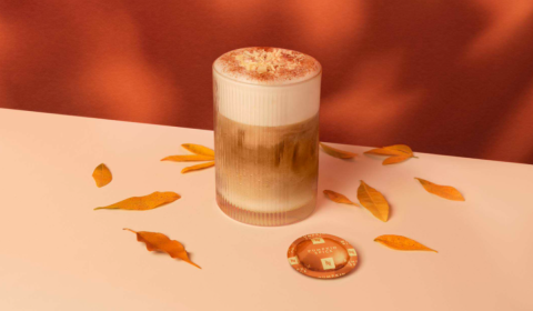 Pumpkin Spice Flavoured Iced White Chocolate