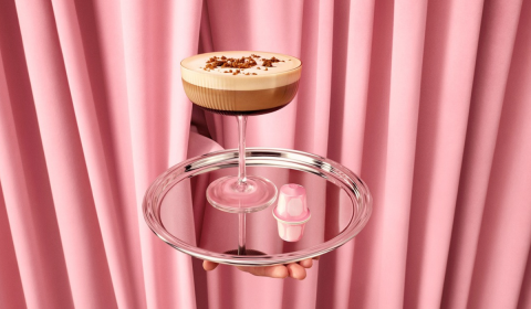 Hazelnut Pink Brownie Mocktini