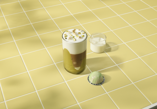 Iced Pistachio Vanilla Oat Latte